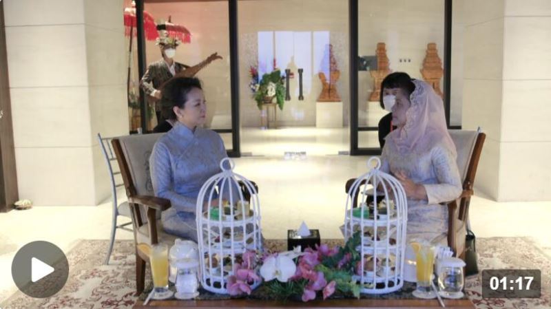 独家视频丨彭丽媛会见印尼总统夫人的视频来啦