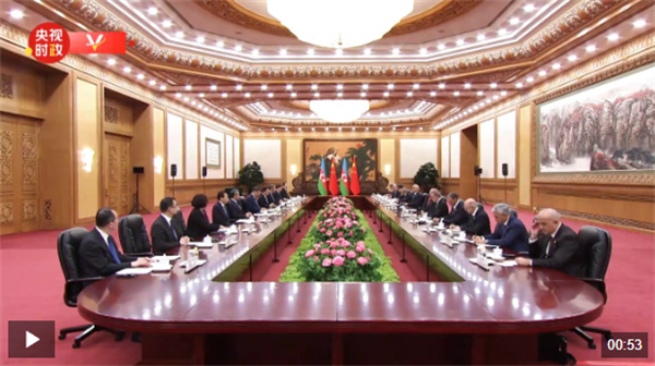 习近平同阿塞拜疆总统阿利耶夫会谈