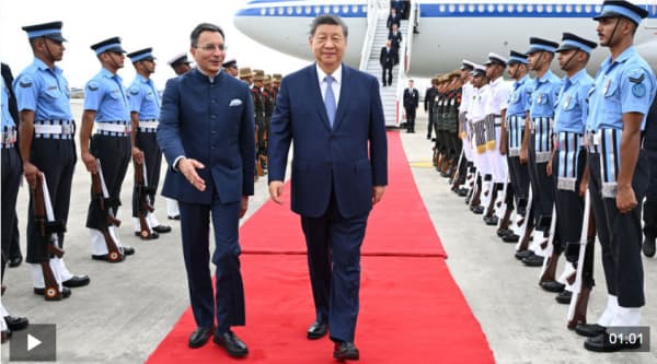 视频丨习近平抵达新德里出席金砖国家领导人第十八次会晤