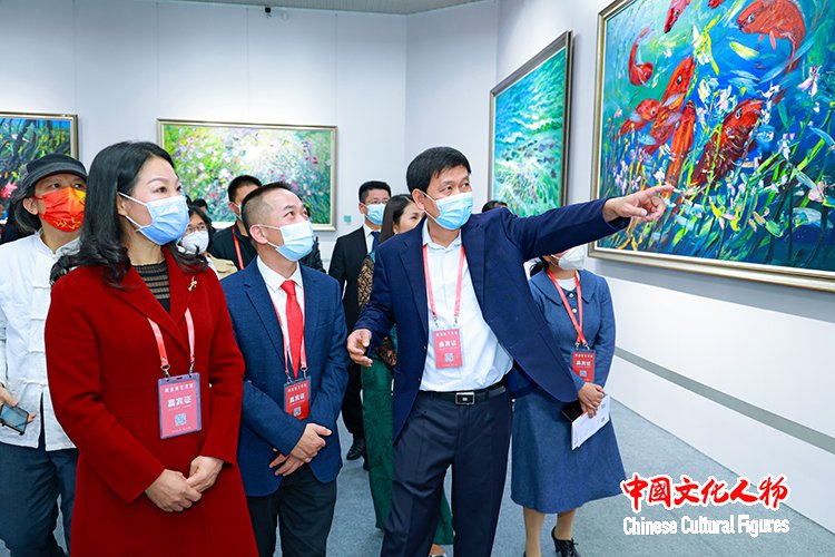 “艺术为人民・红土乡情”周昌新艺术展开幕式在廉江市博物馆举行