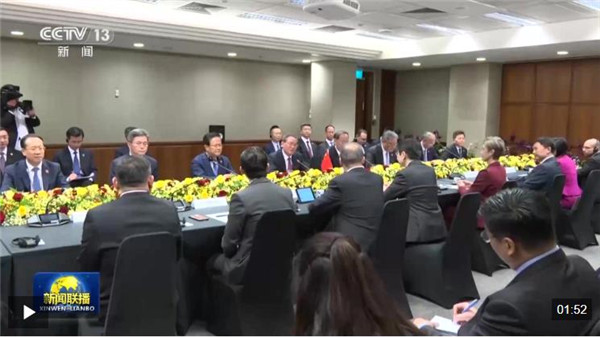 李强同新加坡总理会谈